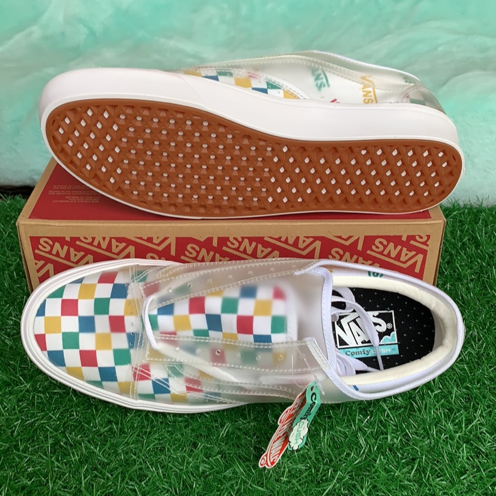 VANS COMFYCUSH SLIP SK VANS BLOCK MULTI/CHECKER MN - Picture 4 of 15